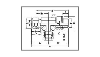 Fittings Positionable Male Run Tee Fittings Positionable Male Run Tee